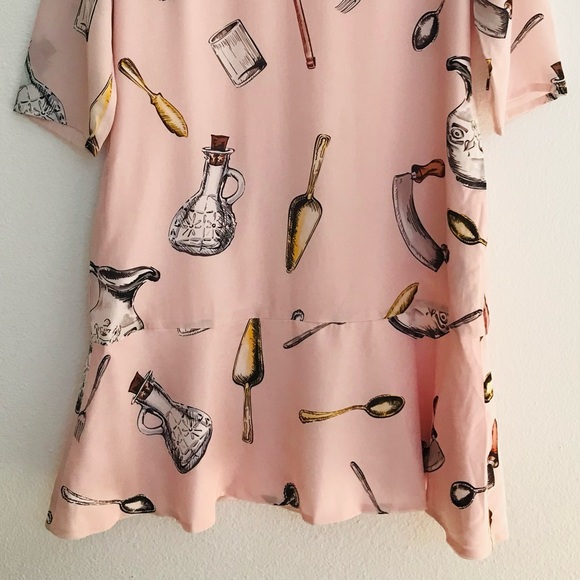 DAILY DEAL! Fabulous ITALIAN Designer STYLE Novelty Sicilian Kitchen Print DRESS - Picture 15 of 16